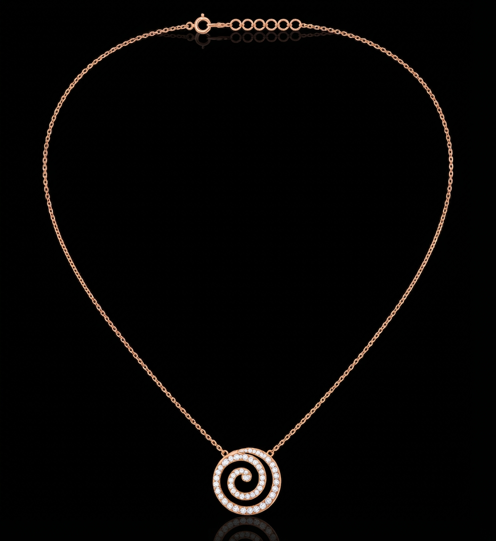 Eterna Spiral Pendant Chain