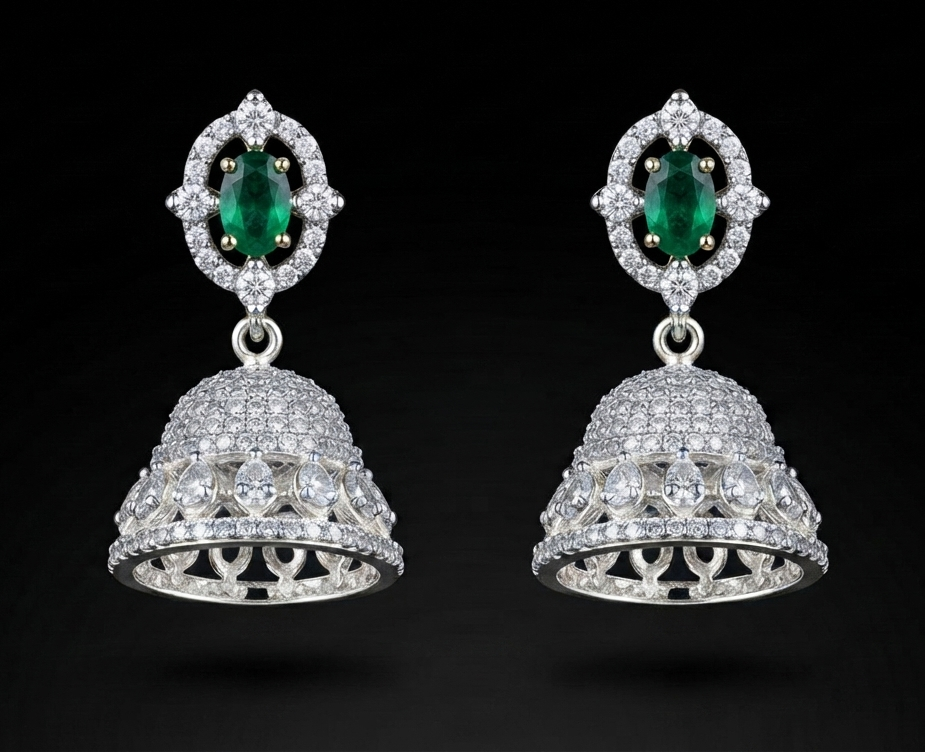 Royal Emerald Jhumki