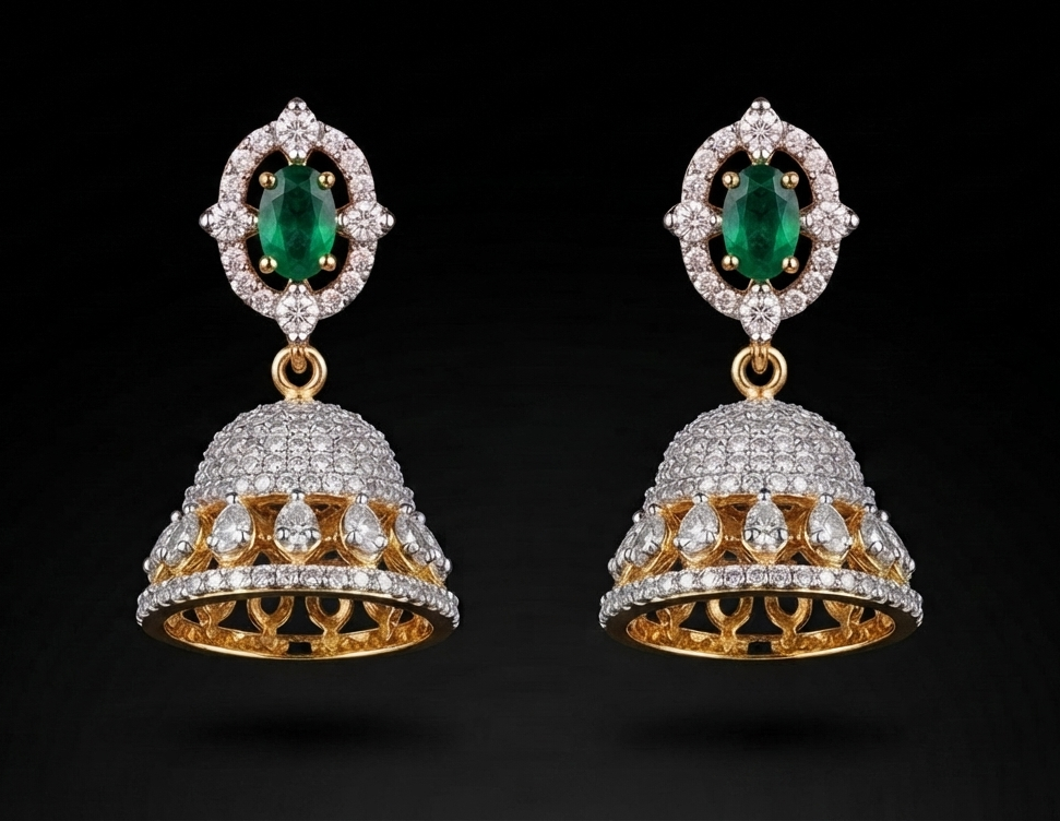 Royal Emerald Jhumki