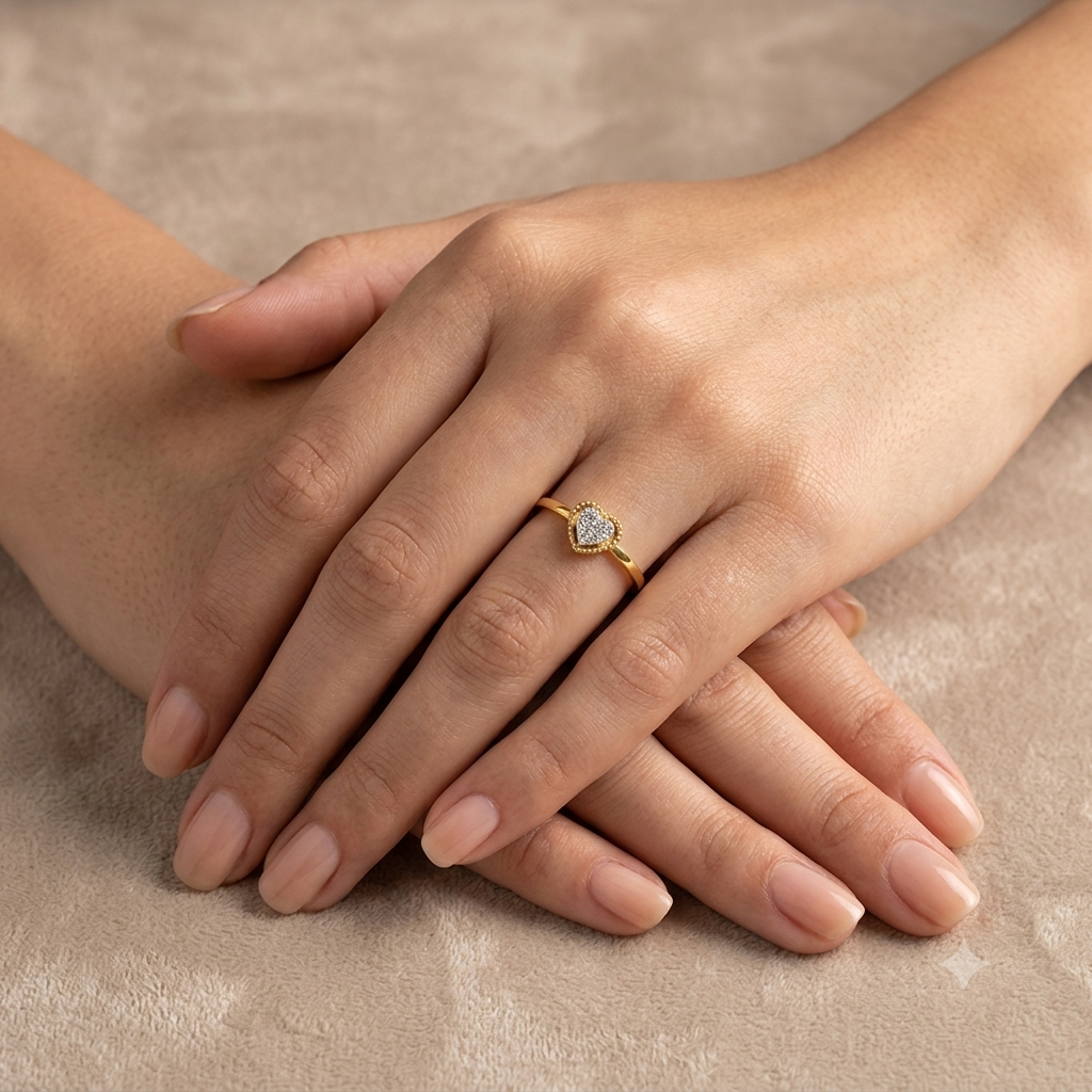 Unique Heart Bloom Ring