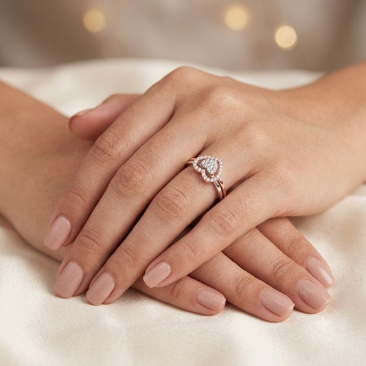 Captured Heart Diamond Rings