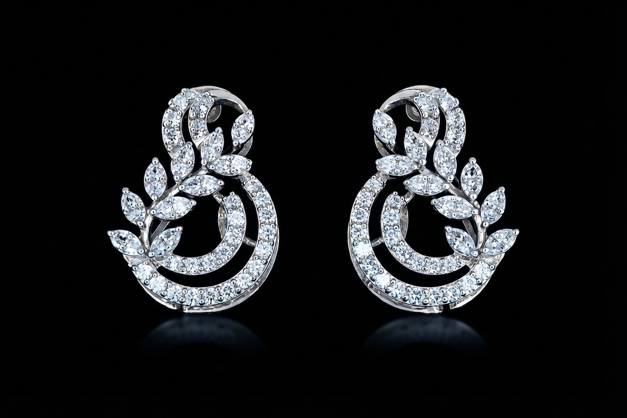 Sitaara Vine Diamond Studs