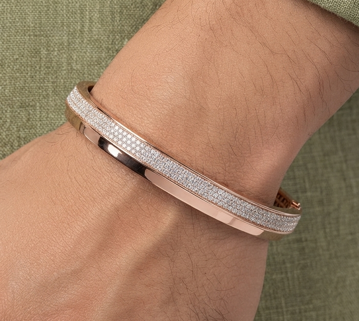 Italian Punjabi Diamond Kada