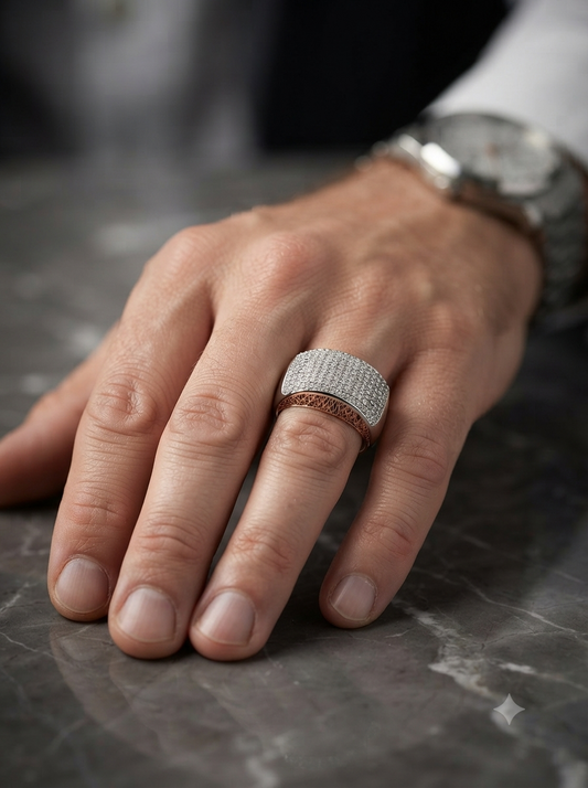 Unique Dome Diamond Ring