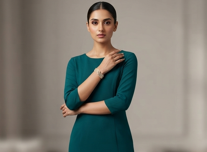 Flowing Sparkle Diamond Khada