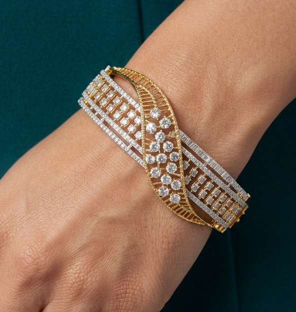 Flowing Sparkle Diamond Khada