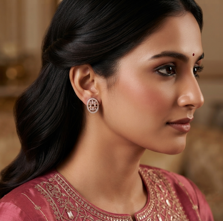 Padma Diamond Earring