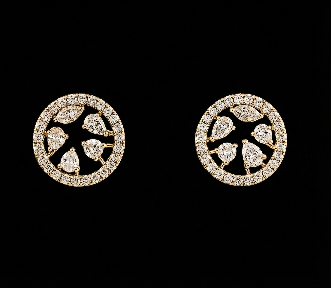 Astral Circle Diamond Earring