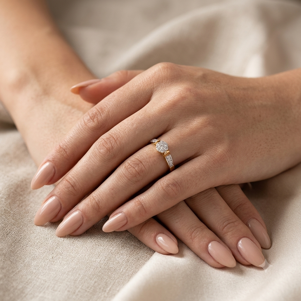 Radiant Crest Diamond Ring