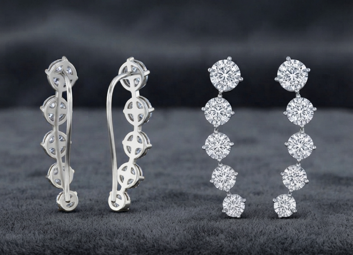 Cascade Diamond Earcuff