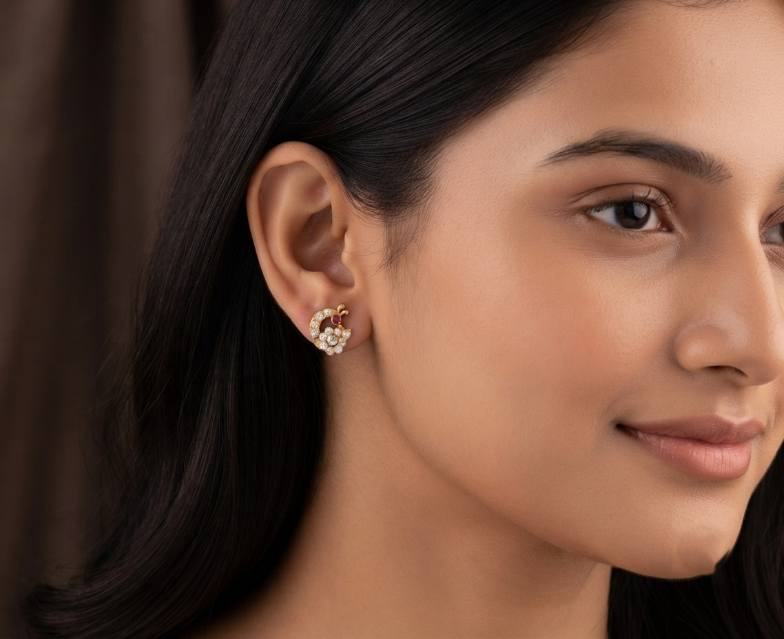 Thogai Varna Diamond Studs