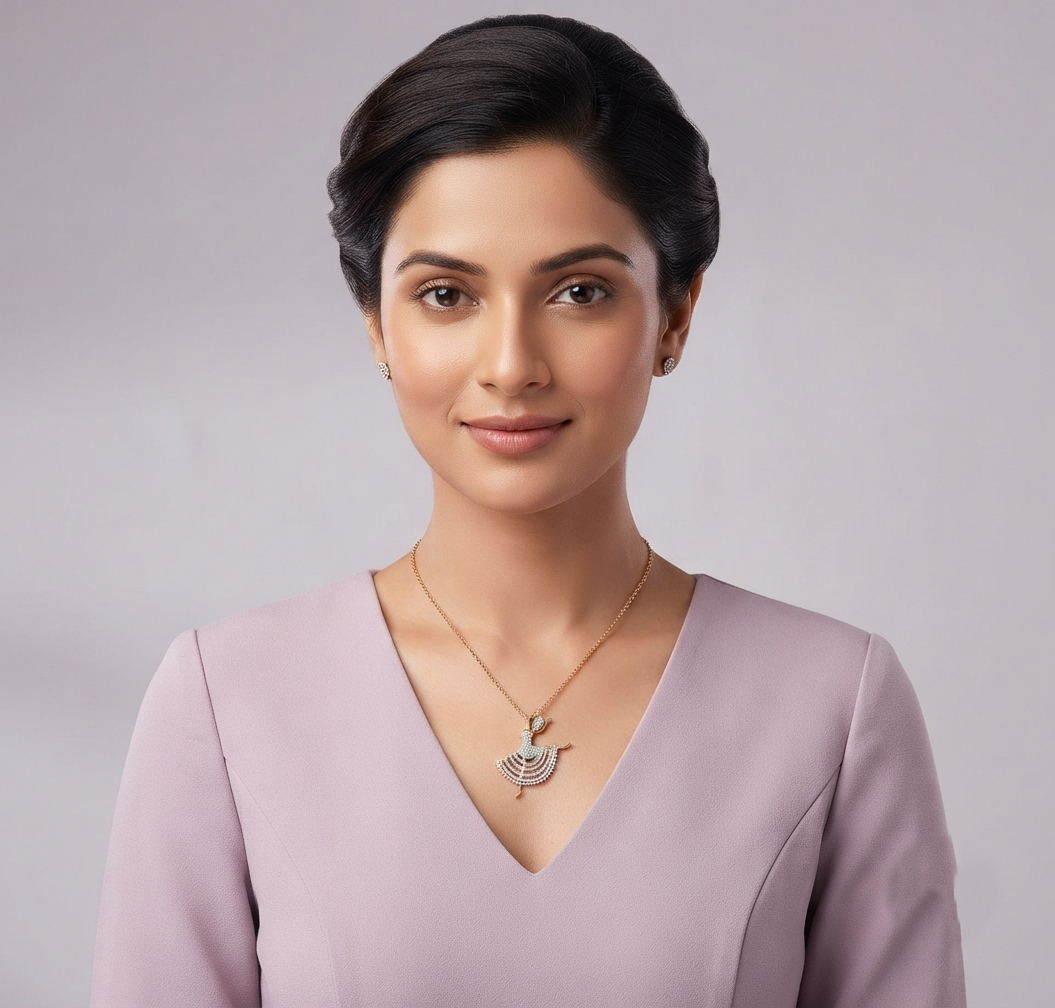 Diamante Dancer Diamond Pendant