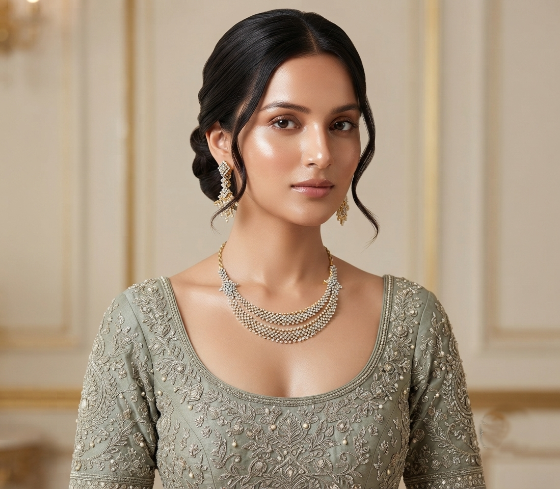 Chic Geometric Diamond Set
