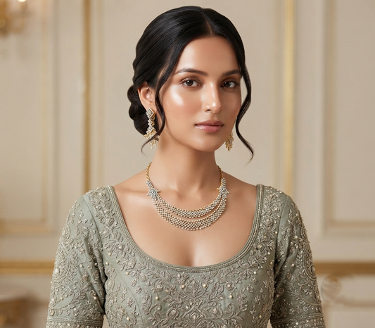 Chic Geometric Diamond Set