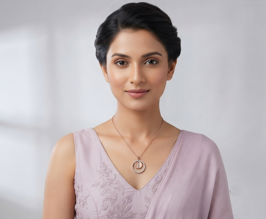 Delicate Circle Diamond Pendant
