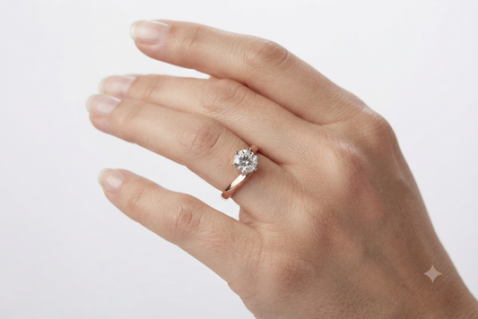 Striking Solitaire Diamond Ring