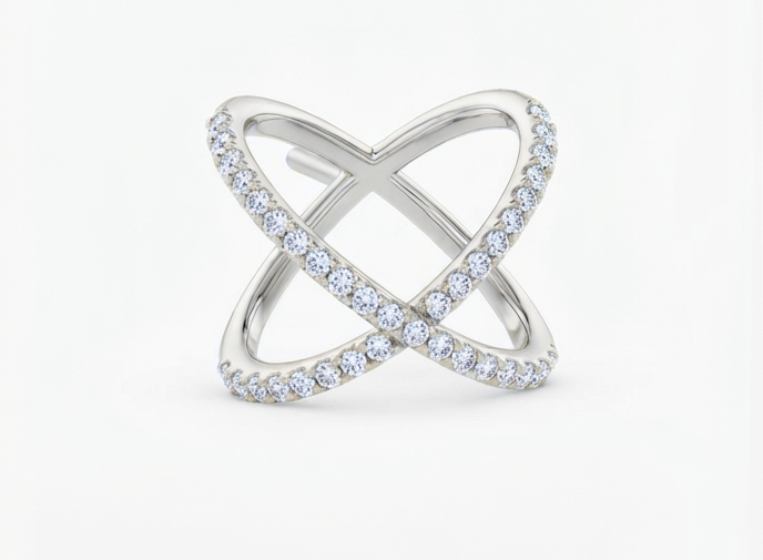 Infinity Cross Pavé