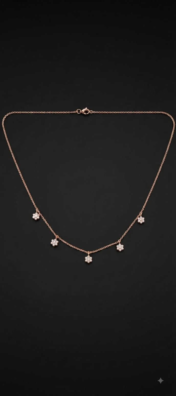Dainty Petal Drop Necklace