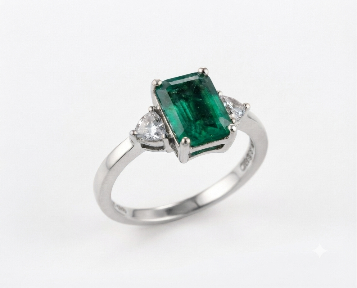 Marakathamani Diamond Ring