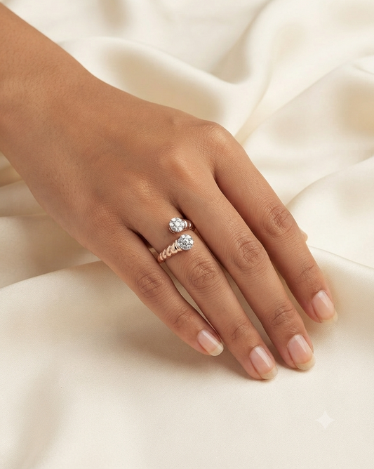 Open Halo Diamond Ring for Women