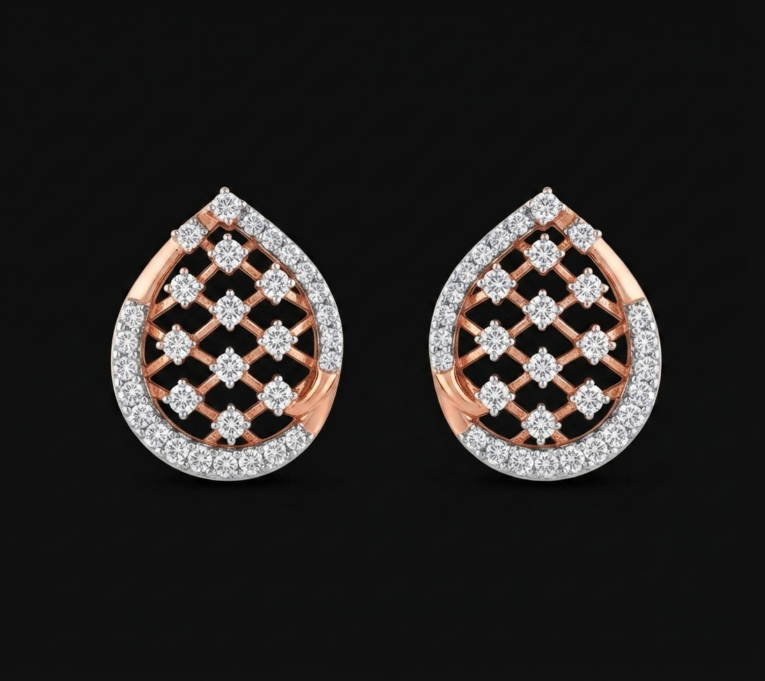 Mosaic Diamond Stud