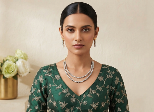 Elegance Diamond  Necklace Set
