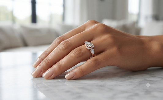 Diamond Bloom Gold Ring