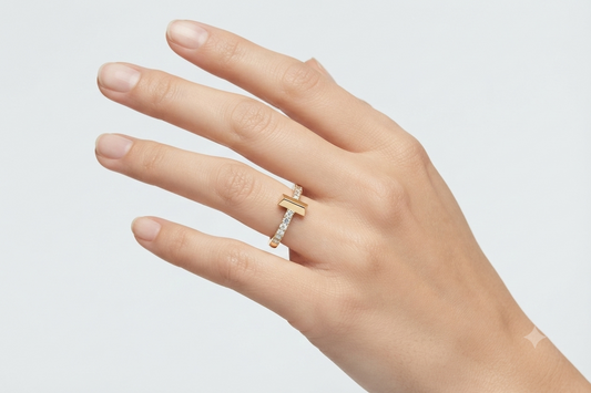 Delicate Diamond Band Ring