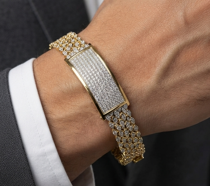 Luxe Flexi Diamond Bracelet For Men