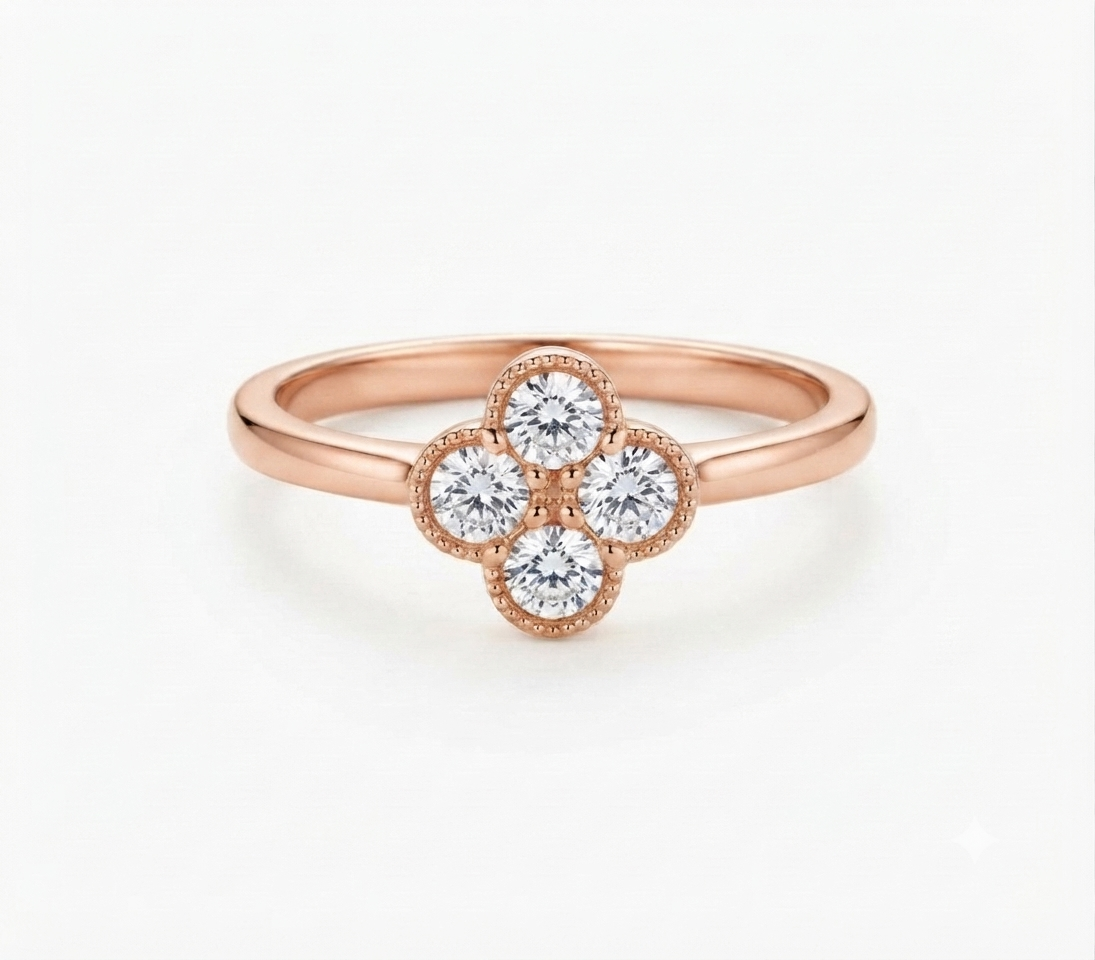 Aura Clover Ring