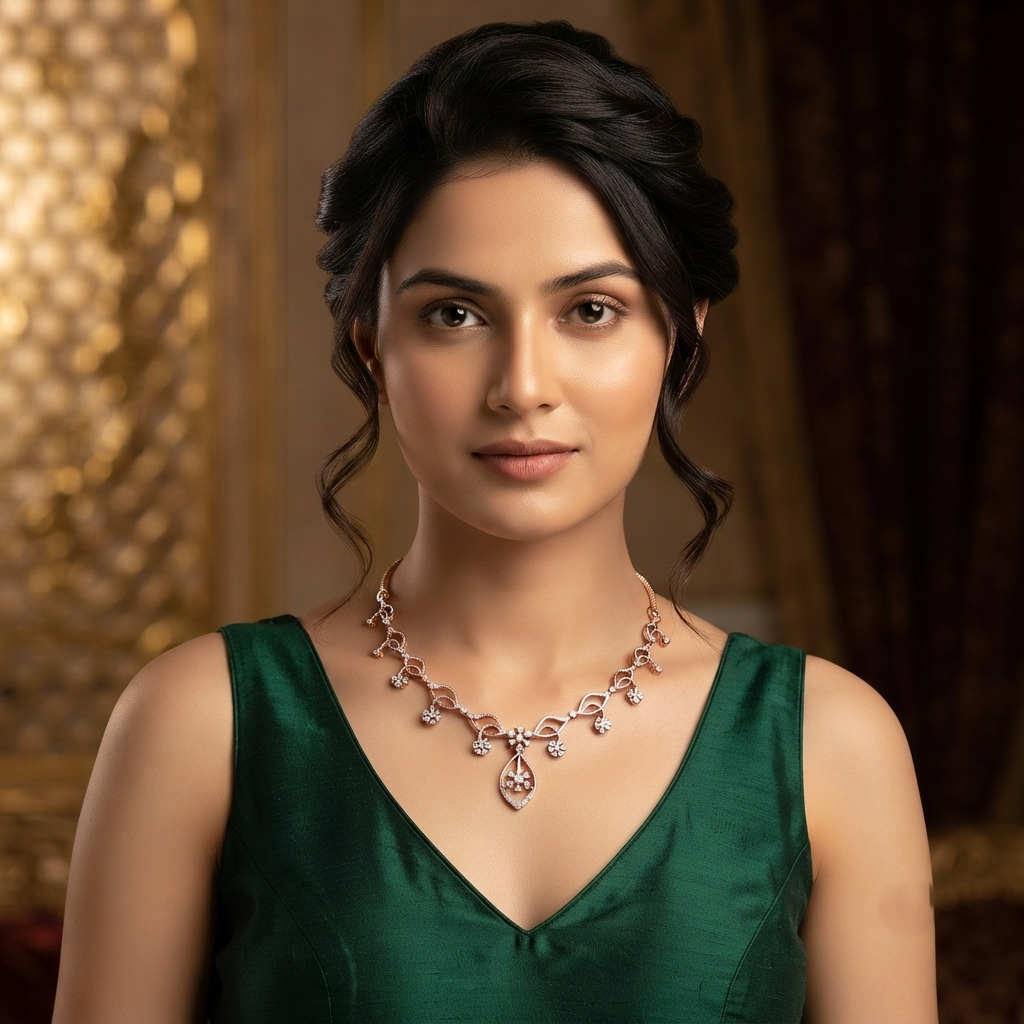 Ethereal Bloom Diamond Necklace