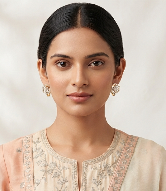 Blossom Charm Diamond Earring