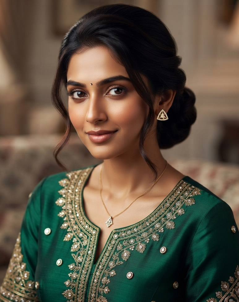 Sri Chakra Diamond Stud