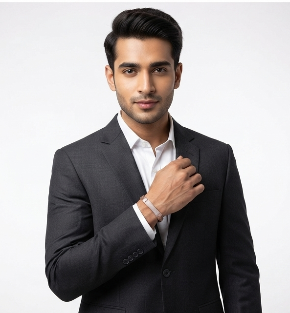 Stackable Pave Diamond Men's Kada