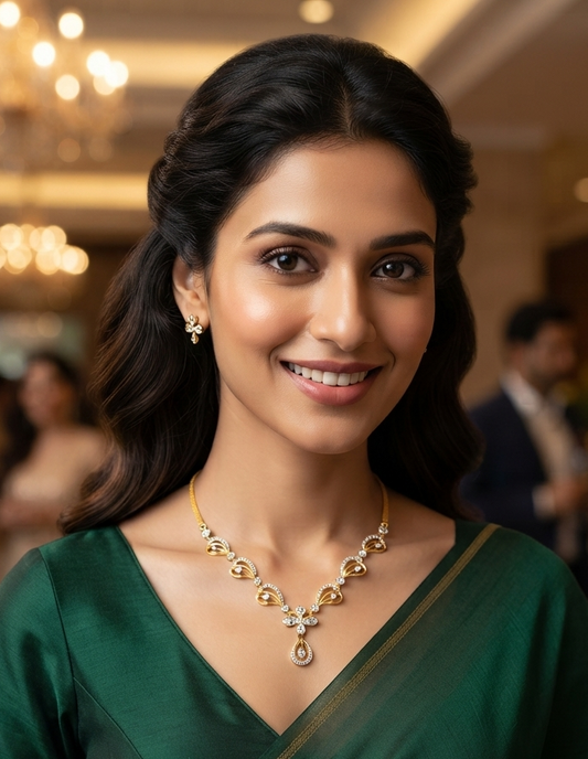 Dewdrop Elegance Diamond Necklace