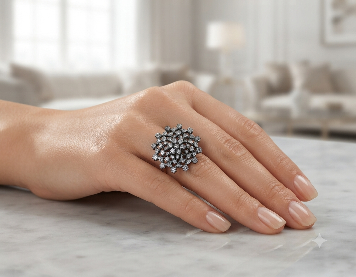 Blossom Burst Cocktail Ring