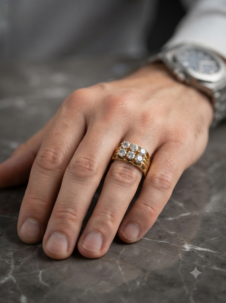 Grandstand diamond ring