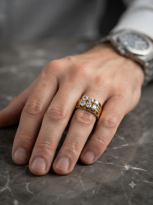 Grandstand diamond ring
