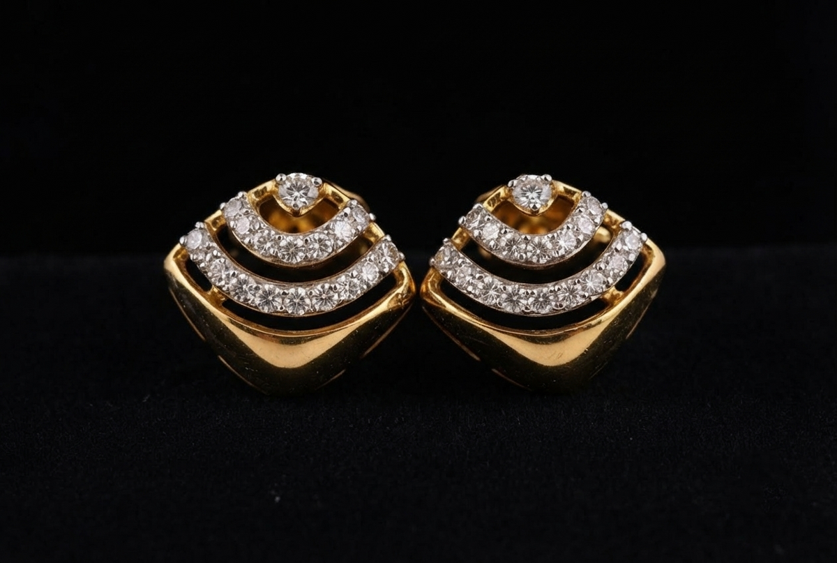 Swarna Taranga Diamond Studs