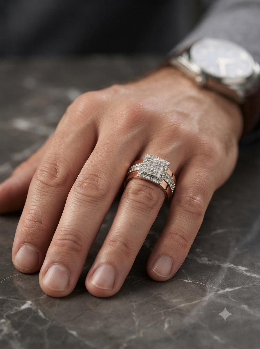 Regal Diamond Ring For Men
