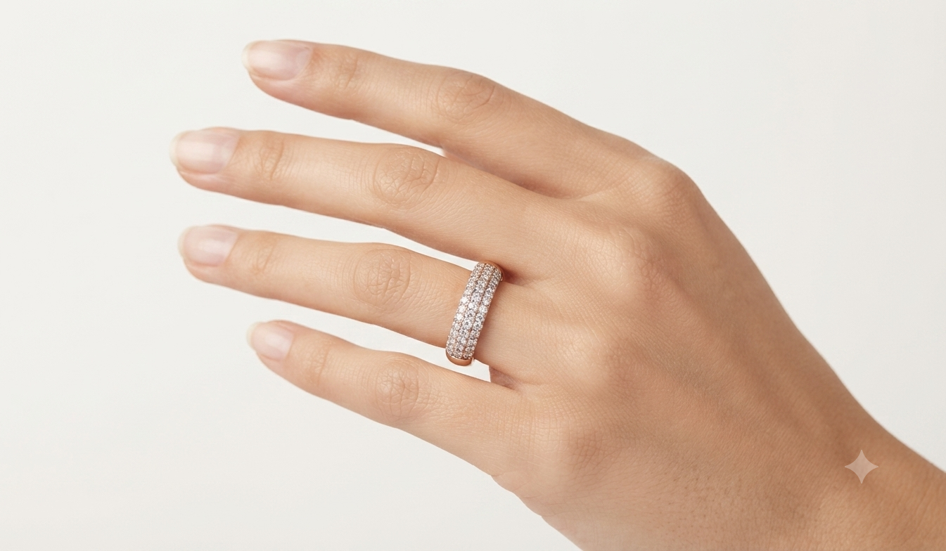 Sentient Stripe Diamond Ring