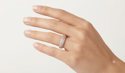 Sentient Stripe Diamond Ring