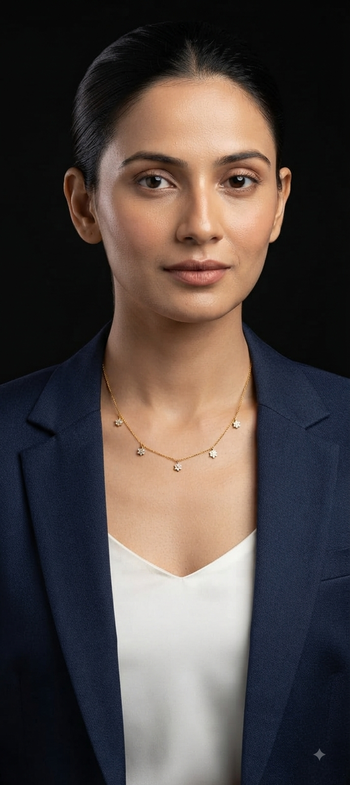 Dainty Petal Drop Necklace
