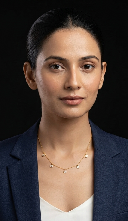 Dainty Petal Drop Necklace