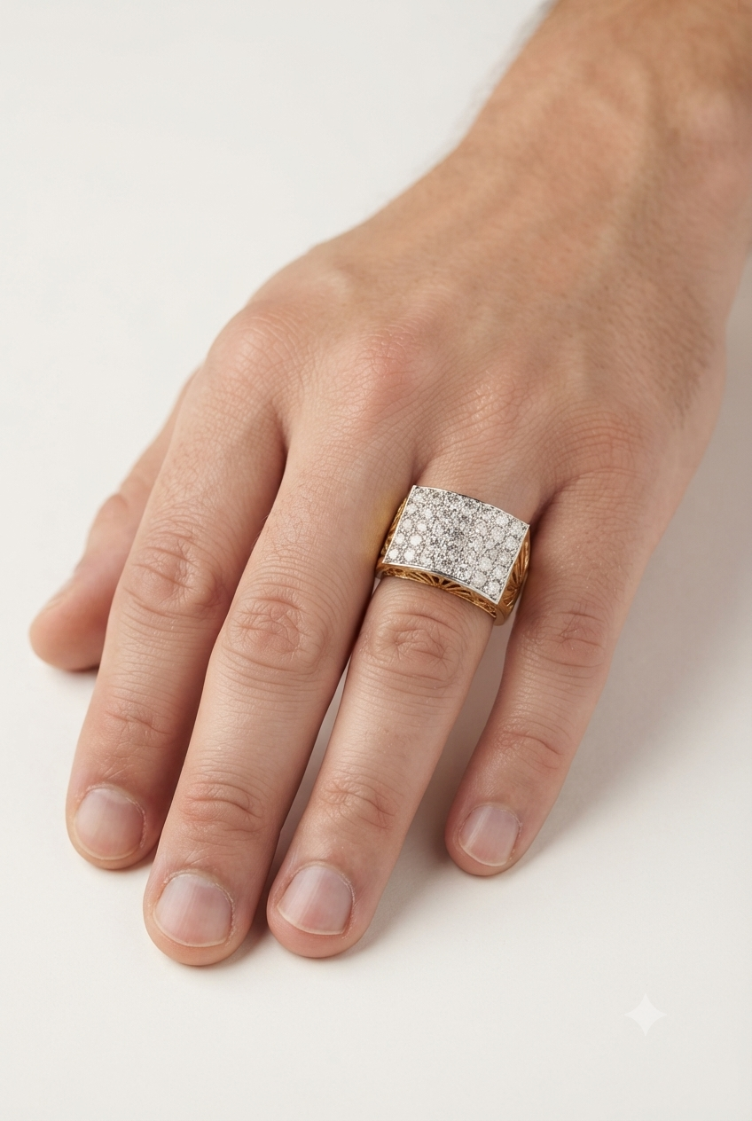 Impressive Diamond Cluster Ring