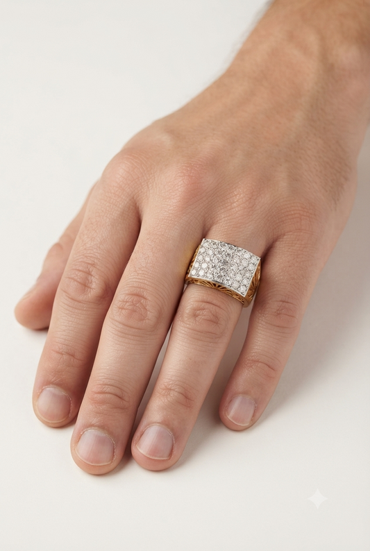 Impressive Diamond Cluster Ring