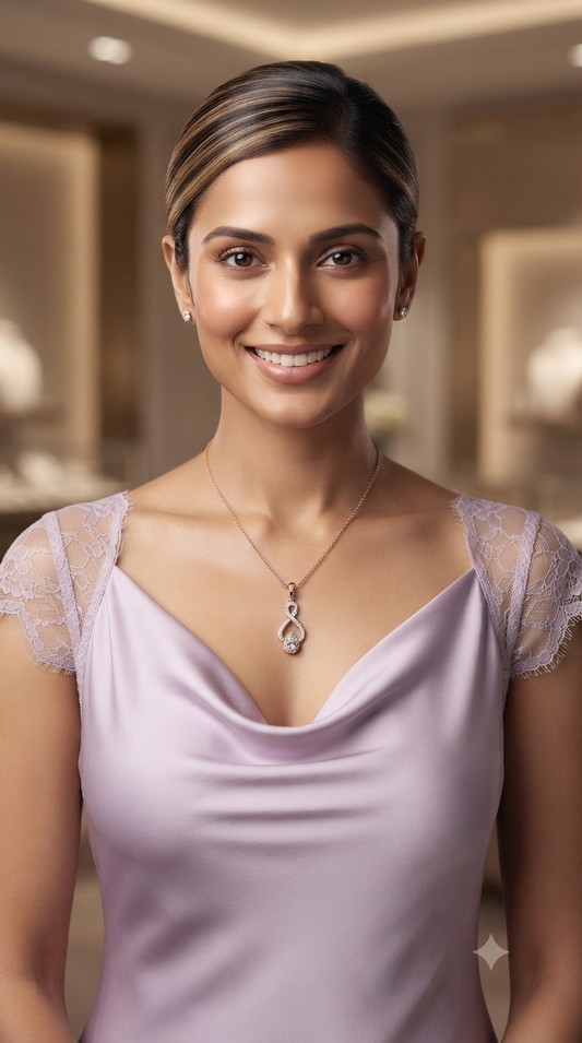 Classic Twisted Diamond Pendant