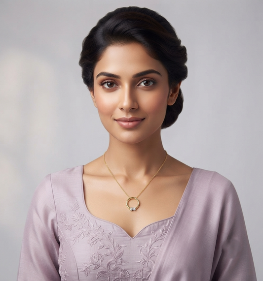 Circle Diamond Pendant