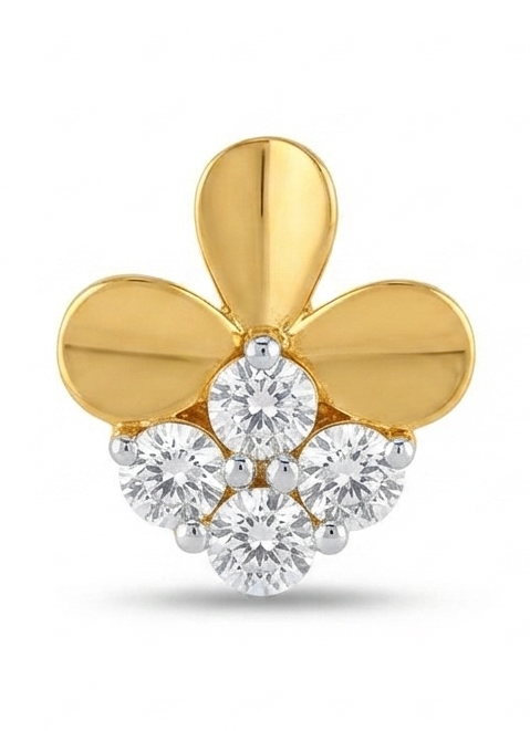 Tres Petal Diamond Nosepin