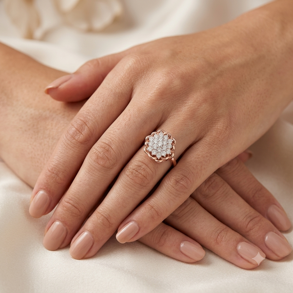 Floral Majesty Diamond Ring